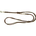 Vodítko PURE kožené kulaté nastavitelné, S: 2 m/ 10 mm, hnědá