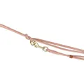 Vodítko PURE kožené kulaté nastavitelné, S: 2 m/ 10 mm, růžová