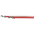 Ausziehbare Leine SOFTLINE ELEGANCE - rot/beige LIEFERUNG M-L: 2,00m/20mm