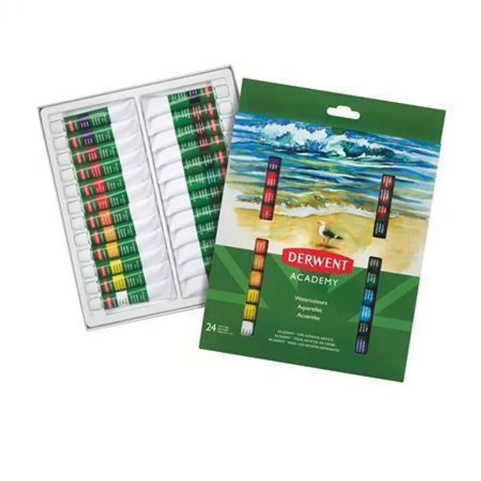 Hauptbild des Produkts Vodové barvy "Academy", 24 ks, 12 ml, DERWENT
