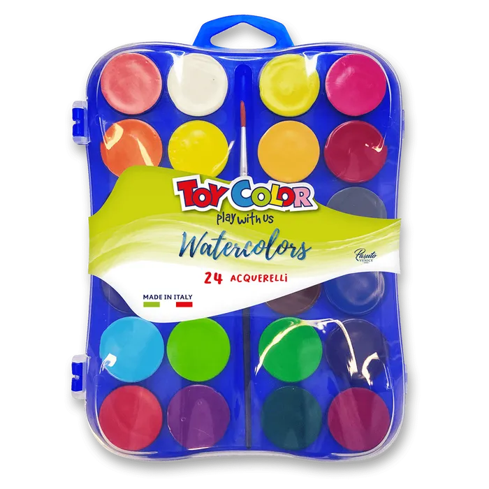 Hauptbild des Produkts Vodové barvy Pasuto Toy Color - 24 barev, 30 mm