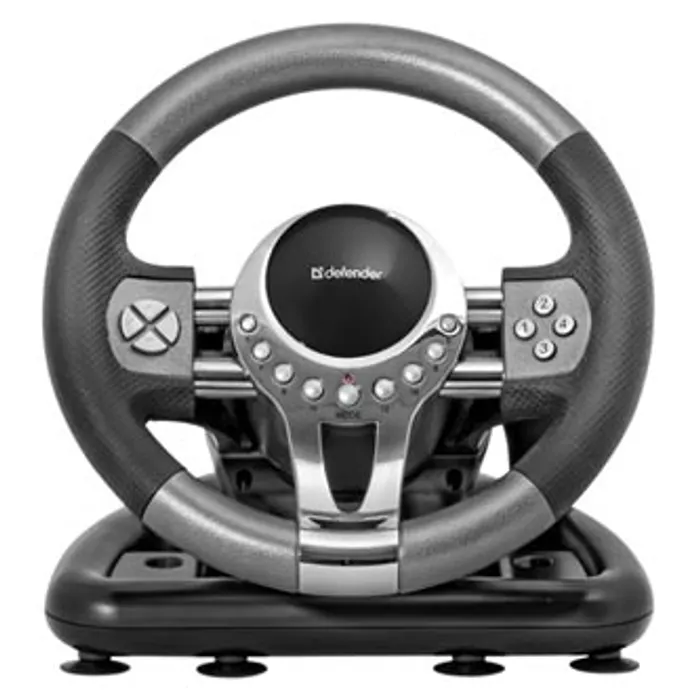 Hauptbild des Produkts Volant Defender FORSAGE GTR, 12, USB, černo-šedý, s pedály, Windows 98/2000 / ME / XP / V