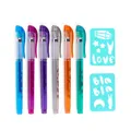 Duftender Tattoo-Stift Blister 6 Stück + 2 Vorlagen