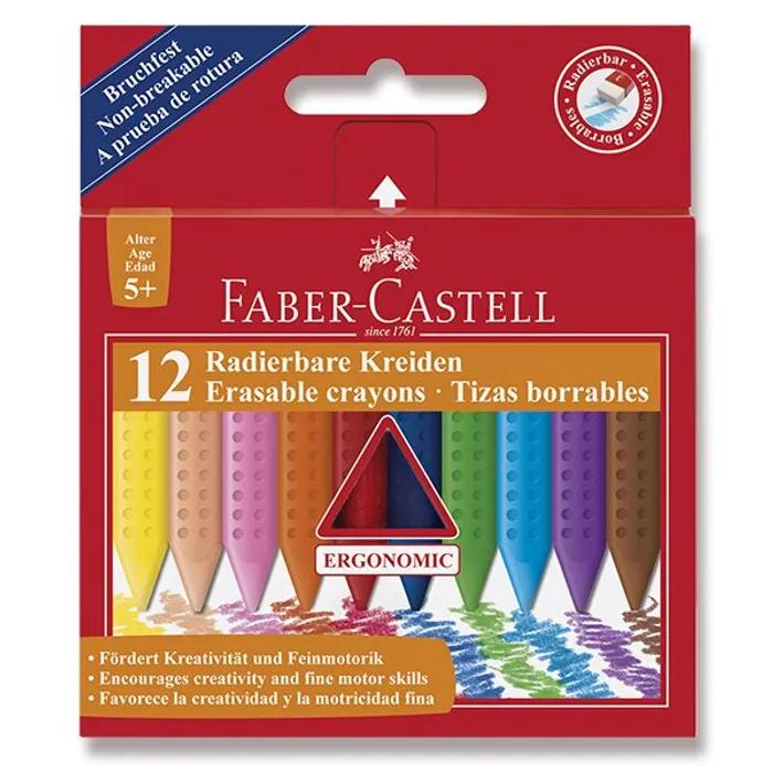 Hauptbild des Produkts Voskové pastelky Faber-Castell 122520 Plastic Colour 12 barev