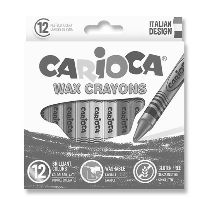 Hauptbild des Produkts Voskovky Carioca Wax Crayon 12 barev