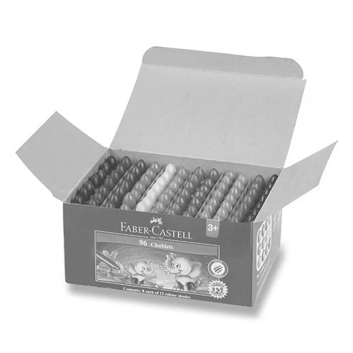 Hauptbild des Produkts Voskovky Faber-Castell Chublets Jumbo 96 ks, 12 barev