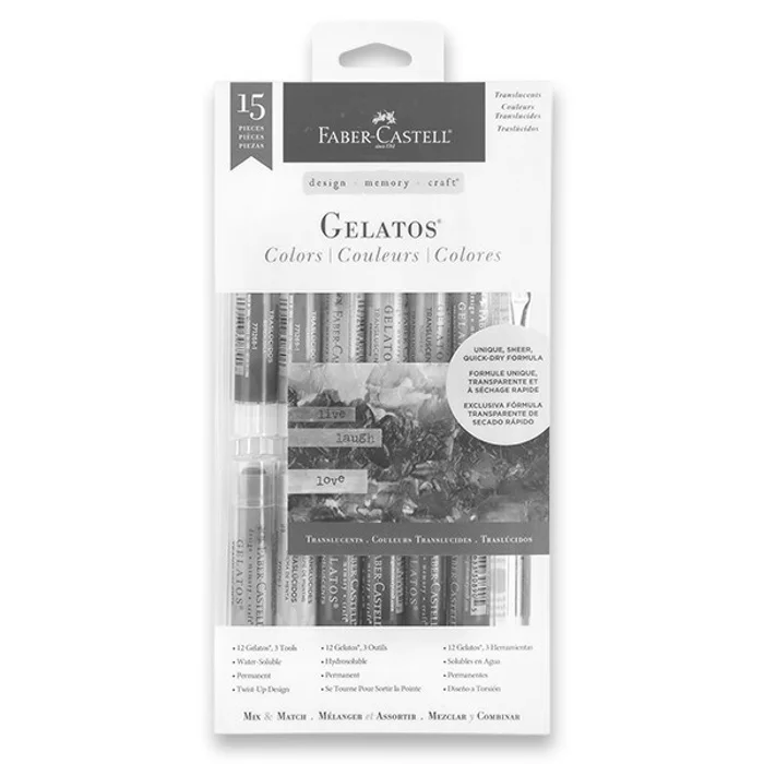 Hauptbild des Produkts Voskovky Faber-Castell Gelatos průsvitné barvy, 15 ks