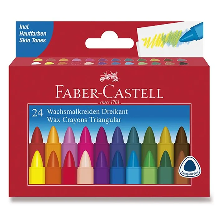 Hauptbild des Produkts Voskovky Faber-Castell trojhranné 24 barev