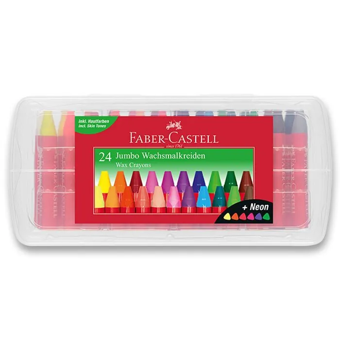 Hauptbild des Produkts Voskovky Faber-Castell trojhranné Jumbo 24 barev 120034