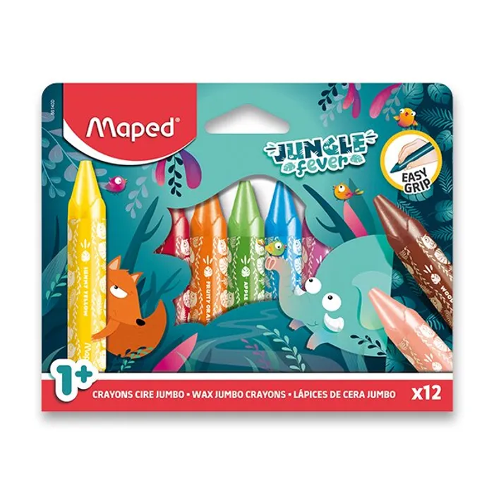 Hauptbild des Produkts Voskovky Maped Jungle Fever Jumbo 12 barev