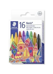 Wachsstifte "Noris Club", 16 Farben, STAEDTLER
