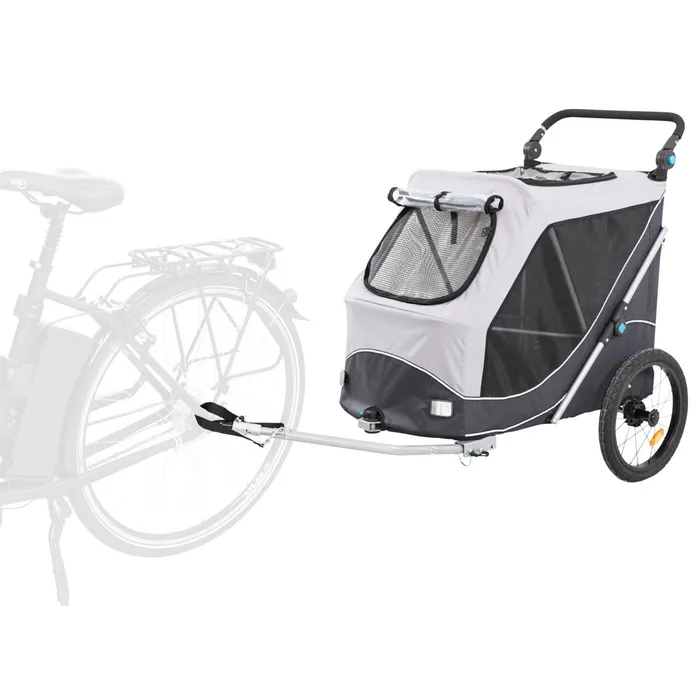 Hauptbild des Produkts Vozík za kolo s funkcí rychlého skládání L 74 x 95 x 103/143 cm, nosnost max. 30 kg, šedý