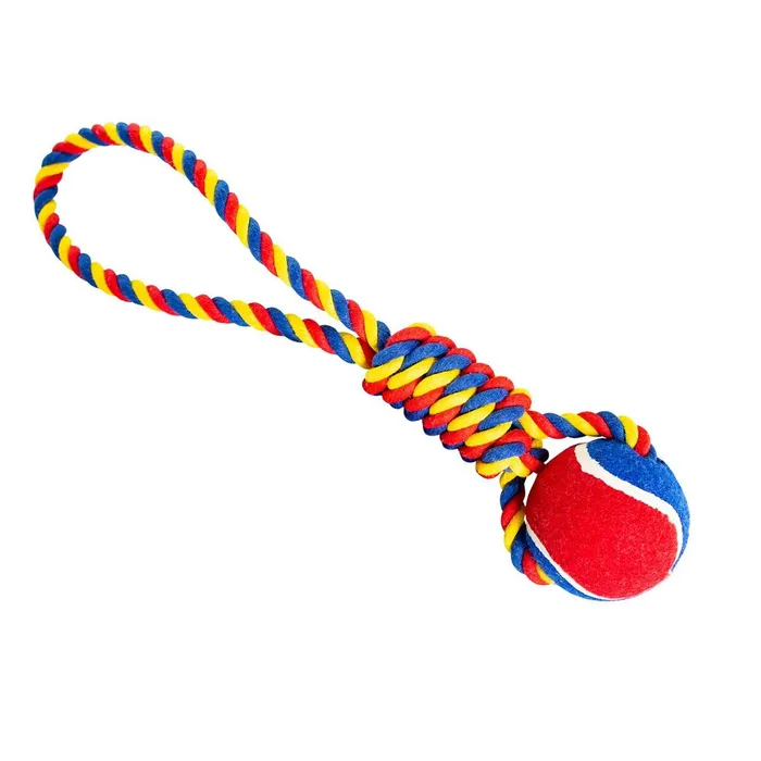 Hauptbild des Produkts Vrhací přetahovadlo HipHop s tenisákem 6 cm, 36 cm /130 g zelená, modrá, žlutá
