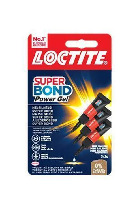 Hauptbild des Produkts Vteřinové lepidlo "Super Attak Mini Trio Gel", 3x1 g, HENKEL
