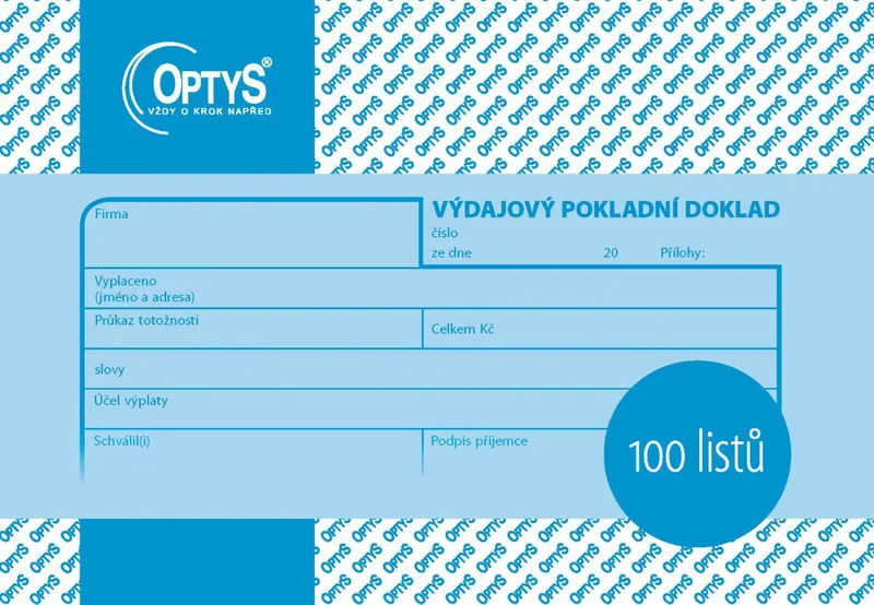 Hauptbild des Produkts Výdajový doklad A6, 100 listů 1037