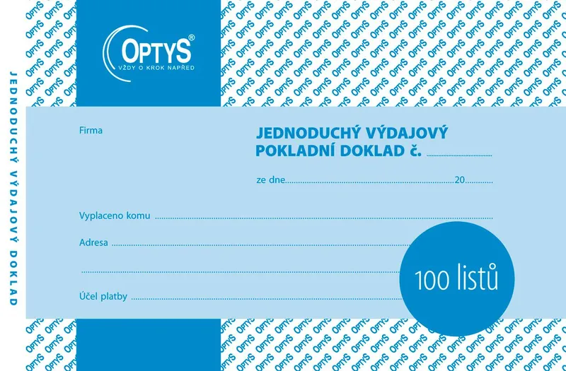 Hauptbild des Produkts Výdajový doklad A6, jednoduchý, 100 listů 1036