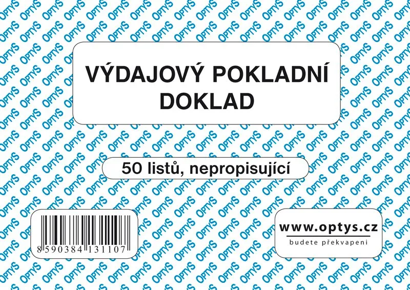 Hauptbild des Produkts Výdajový doklad A6, jednoduchý, 50 listů 1311