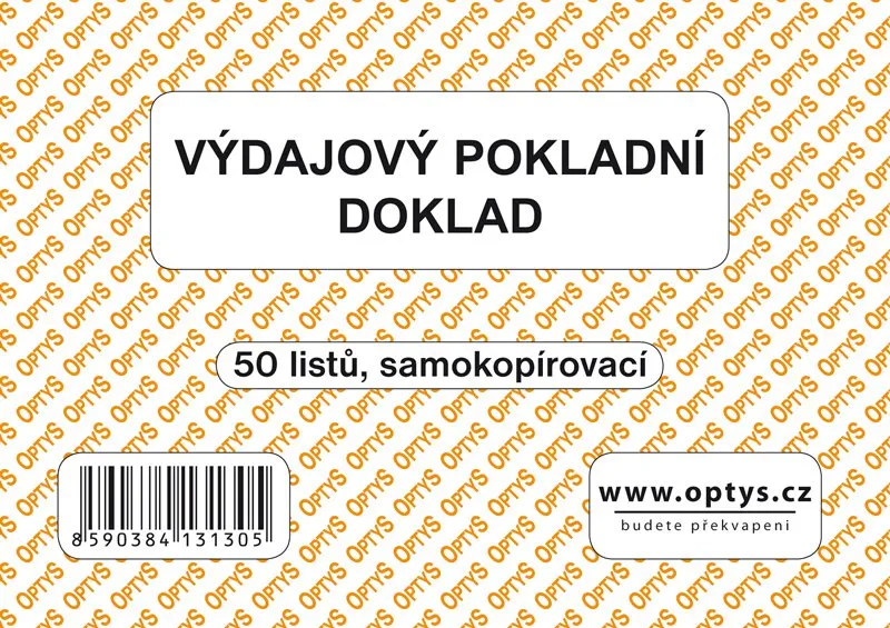 Hauptbild des Produkts Výdajový doklad A6, jednoduchý, samopropisovací, 50 listů 1313