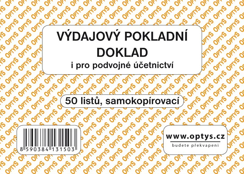 Hauptbild des Produkts Výdajový doklad A6, samopropisovací, 50 listů 1315