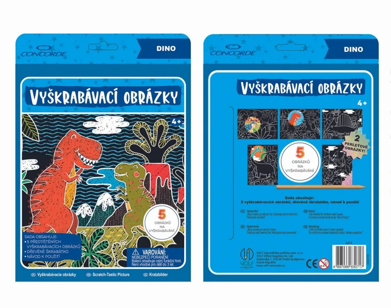 Hauptbild des Produkts Vyškrabávací obrázky CONCORDE, Dino