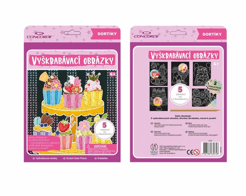Hauptbild des Produkts Vyškrabávací obrázky CONCORDE, Dortíky