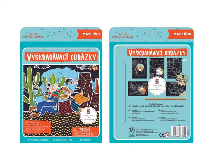 Hauptbild des Produkts Vyškrabávací obrázky CONCORDE, Mazlíčci