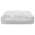 Weiteres Produktbild Hohes Kissen HARVEY Rechteck 100 x 70 cm, weicher Bezug mit langem Flor, weiß/schwarz