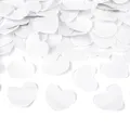 Weiteres Produktbild Vystřelovací konfety srdíčka bílé 40cm [1 ks]