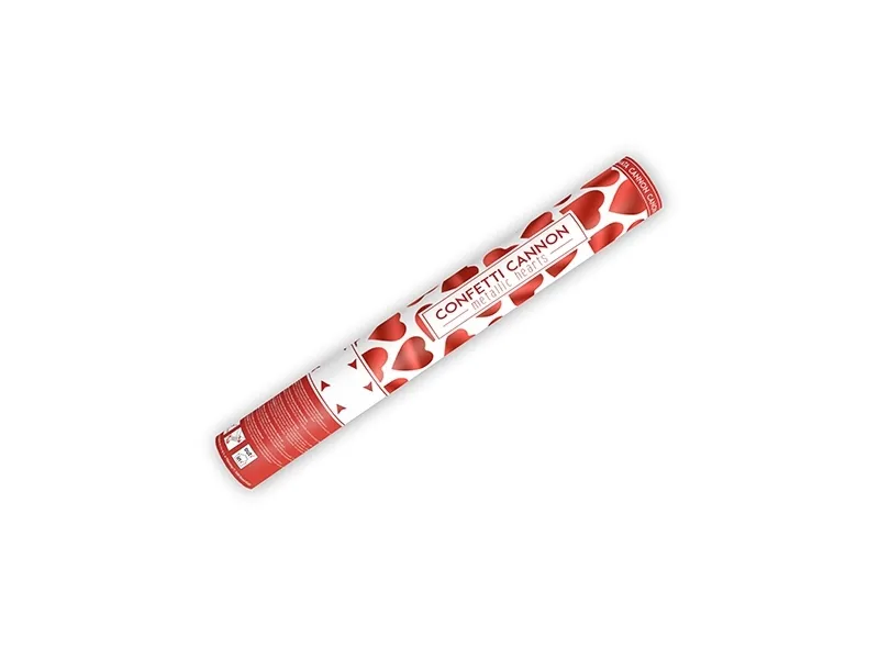 Hauptbild des Produkts Vystřelovací konfety srdíčka červené 40cm [1 ks]