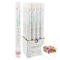 Konfettikanone – Rohr 60 cm, bunte Papiersterne [1 Stk.]