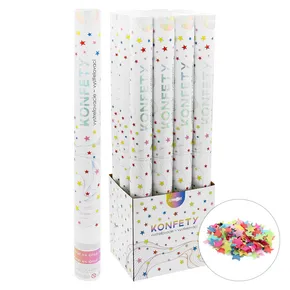 Konfettikanone – Rohr 60 cm, bunte Papiersterne [1 Stk.]