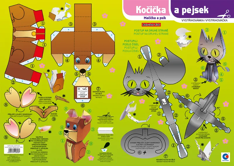 Hauptbild des Produkts Vystřihovánka - Kočička a pejsek