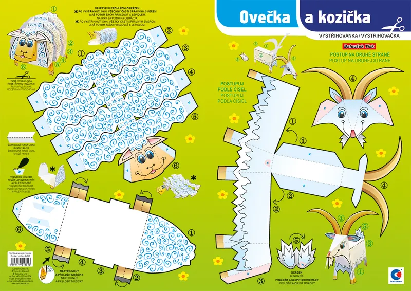 Hauptbild des Produkts Vystřihovánka - Ovečka a kozička