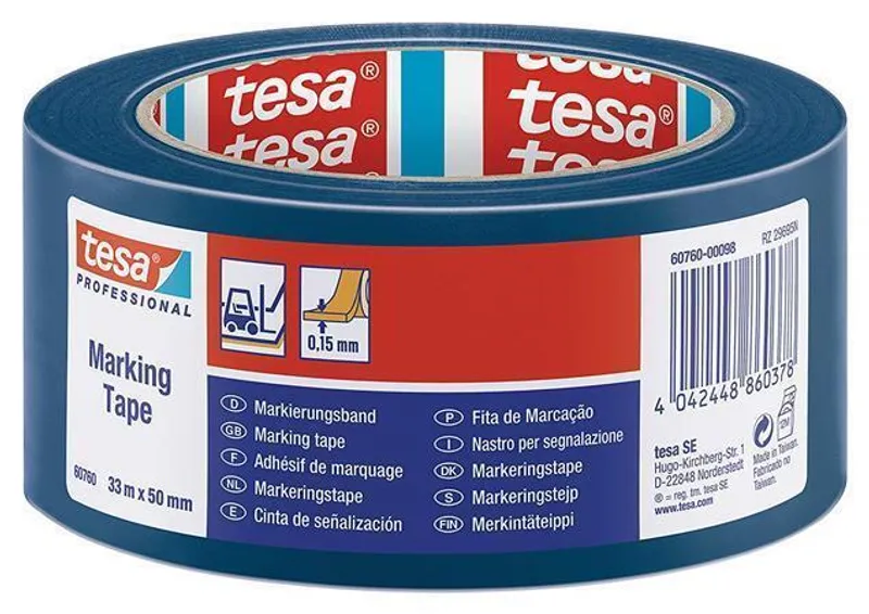 Hauptbild des Produkts Vyznačovací páska na podlahy "Professional 60760", modrá, 50 mm x 33 m, TESA