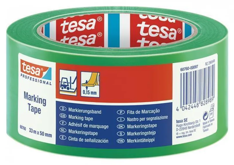Hauptbild des Produkts Vyznačovací páska na podlahy "Professional 60760", zelená, 50 mm x 33 m, TESA