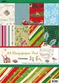 Gestaltetes Scrapbooking-Karton, A4, Weihnachtsmotiv