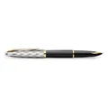 Waterman Carene Reflections of Paris SE DLX Black GT Füllfederhalter mit F-Feder