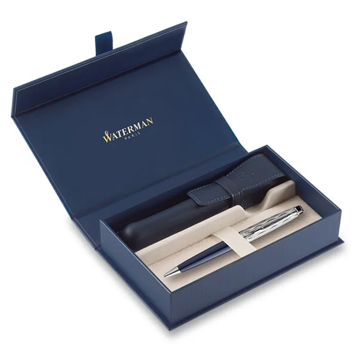 Hauptbild des Produkts Waterman Expert Made in France DLX Blue CT kuličkové pero, dárková kazeta s koženým pouzdr