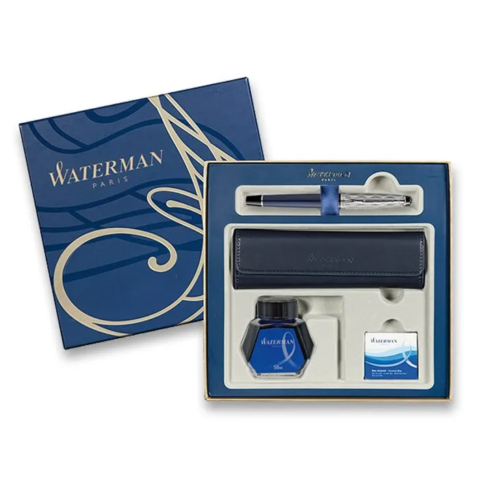 Hauptbild des Produkts Waterman Expert Made in France DLX Blue CT plnicí pero, dárková kazeta s pouzdrem, inkoust