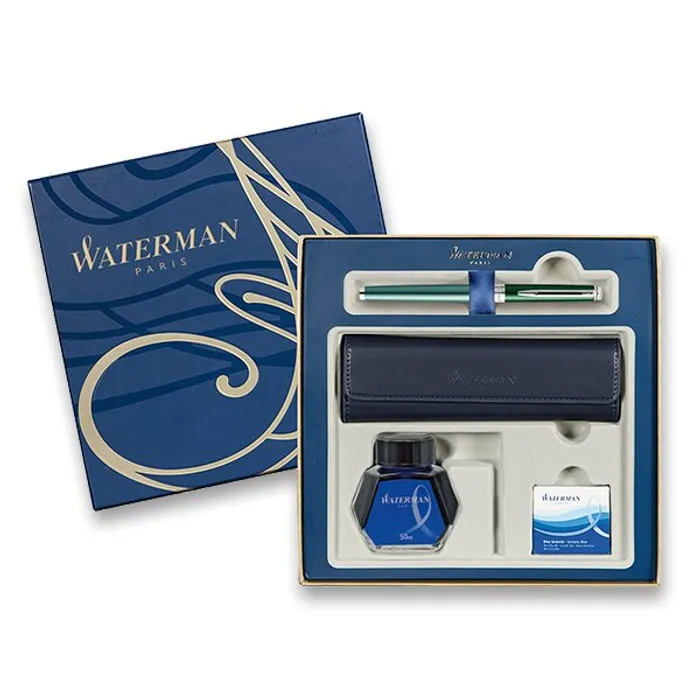 Hauptbild des Produkts Waterman Hémisphere Chateau Green plnicí pero, dárková sada s pouzdrem a inkoustem