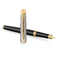 Waterman Hémisphére Reflections of Paris SE DLX Black GT Füllfederhalter, M-Feder