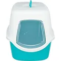 Weiteres Produktbild VICO überdachte Toilette mit Tür, ohne Filter 56 x 40 x 40 cm, türkis/weiß