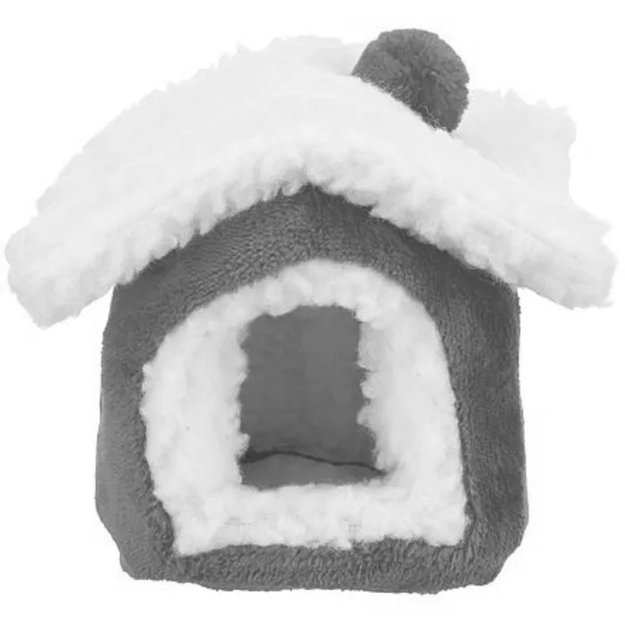 Hauptbild des Produkts Xmas Cuddly CAVE - plyšový domek pro morče, 29 x 24 x 31 cm, červená/bílá