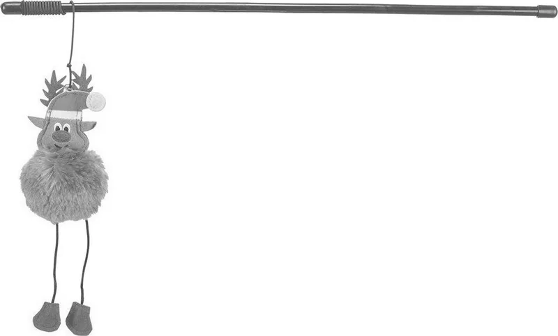 Hauptbild des Produkts Xmas Reindeer Rod - vánoční hrací prut se sobem, 45 cm, plast/plyš