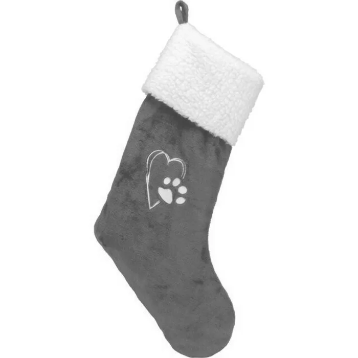 Hauptbild des Produkts Xmas STOCKING - vánoční ponožka, 47 cm, plyš, červená/bílá