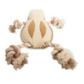 Weiteres Produktbild Žába na laně, 33 cm, robustní hračka pro psy, HIPHOP DOG, tkaná látka, přírodní
