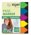 Lesezeichen, 5x40 Karten, 12x45 mm SIGEL Pfeile, gemischte Farben
