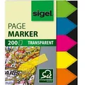 Weiteres Produktbild Lesezeichen, 5x40 Karten, 12x45 mm SIGEL Pfeile, gemischte Farben