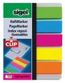 Weiteres Produktbild Lesezeichen mit Clip 5x25 Blätter, 12x50 mm SIGEL Brillant, Farbmix