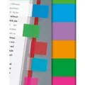Weiteres Produktbild Lesezeichen, transparent, gemischte Farben, 10x50 Fetzen, 44x12,5 mm, SIGEL